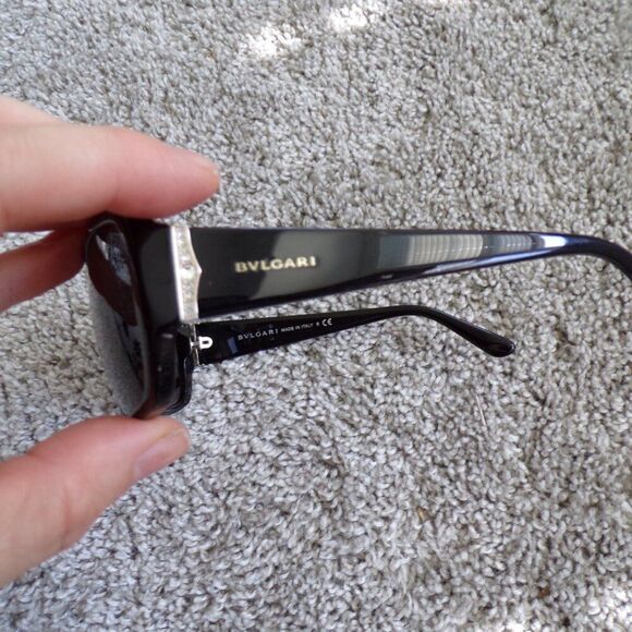 Bvlgari square Y2K  Black sunglasses Summer Chic Minimalist main image 8